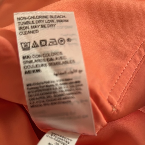 Peach colored peplum strapless top from WHBM - Picture 6 of 6